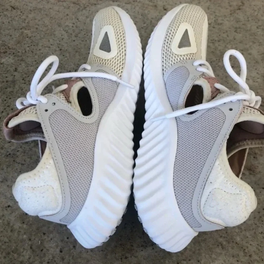 Adidas Run Lux Clima Sneakers Off White/Gray/Ash Pearl W Sz 9